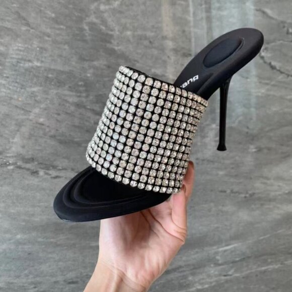 NIB Authentic Alexander Wang Sienna Crystal Slide Sandal